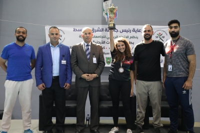 مراكز متقدمة لطلبة (الشرق الأوسط) في بطولات الاتحاد الرياضي للجامعات الأردنية