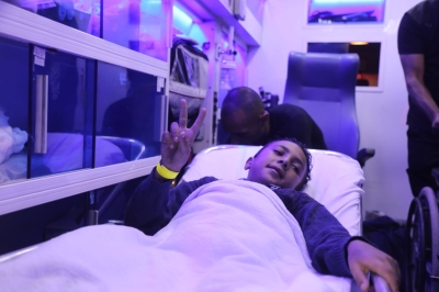 القوات المسلحة الأردنية تُجلي طفلين مرضى من غزة - صور