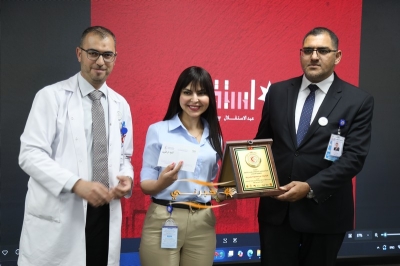 مستشفى الاستقلال يسطّر معاني الولاء والإنجاز في احتفاله بعيد الاستقلال الـ79 للمملكة