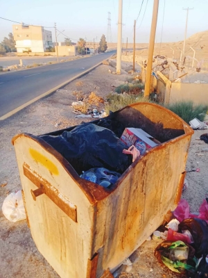 شكاوى من تراكم نفايات في معان - صور