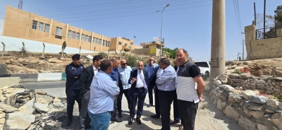 المصري يستمع لملاحظات المتضررين من مشروع طريق شمال الكرك