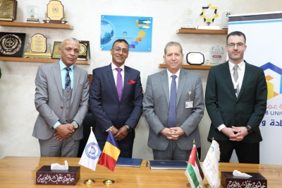 جامعة عمان العربية تُبرم اتفاقية تعاون أكاديمي دولي مع جامعة (بوغدان فودا) الرومانية ضمن برنامج إيراسموس+