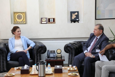 رئيس جامعة عمان العربية يستقبل وفداً من الوكالة الألمانية للتعاون الدولي giz  