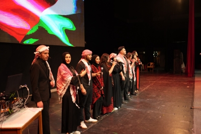 بالصور ... كرنفال احتفالي بهيج  في عمان الأهلية  بعيد الاستقلال