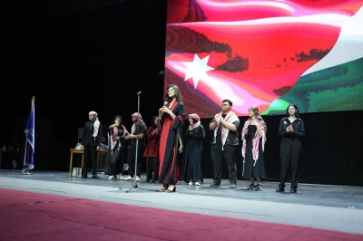 بالصور ... كرنفال احتفالي بهيج  في عمان الأهلية  بعيد الاستقلال