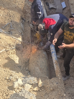 الاشغال توضح سبب الهبوط في شارع الجيش