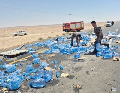 نشامى الدرك يسيطرون على حريق مركبتين خلال مهمة ميدانية