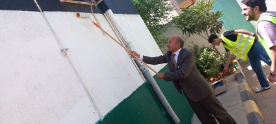 جامعة عمان العربية تُشارك في مبادرة تطوعية في مدرسة أبو حامد