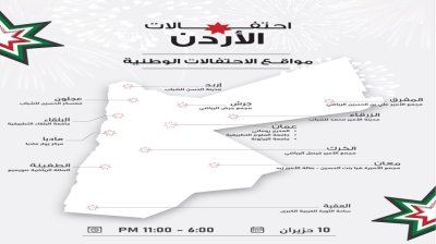فعاليات عائلية وعرض مباراة الأردن والعراق بالتزامن مع الاحتفالات الوطنية