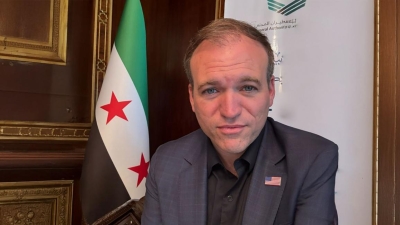 القس الأميركي جوني مور خلال زيارته سورية