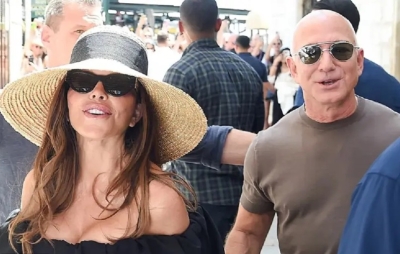 أول ظهور لجيف بيزوس ولورين سانشيز بعد الزفاف الفخم