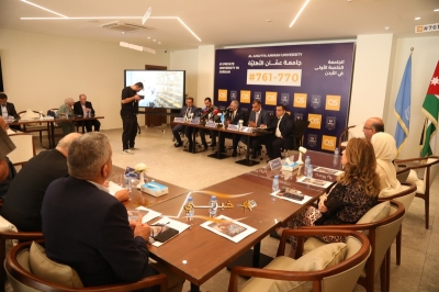 بالصور .. مؤتمر صحفي في عمان الأهلية حول إنجازاتها في   التصنيفات العالمية والإعتمادات والبحث العلمي والتعليم التقني