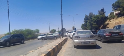 فتحة خطرة على طريق صافوط – جرش ومطالب بإنشاء نفق بديل - صور