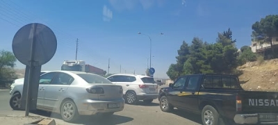 فتحة خطرة على طريق صافوط – جرش ومطالب بإنشاء نفق بديل - صور