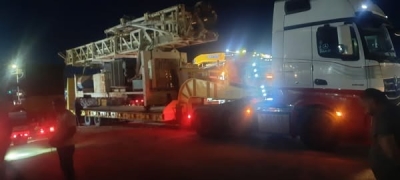 ضبط حفارة مخالفة خلال عملية حفر غير مرخصة في البتراوي – الزرقاء