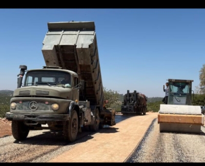 الانتهاء من توسعة طريق عنجرة - عجلون