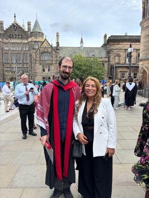 تفاعل كبير مع حديث العين عبلة عماوي عن الملك وغزة بعد تكريمها في جامعة أدنبره