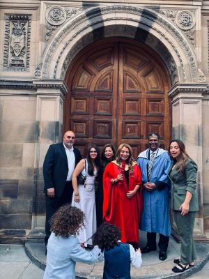 تفاعل كبير مع حديث العين عبلة عماوي عن الملك وغزة بعد تكريمها في جامعة أدنبره