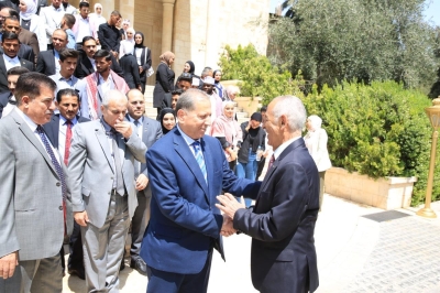وفد برئاسة رئيس جامعة عمّان العربية يزور الديوان الملكي الهاشمي تأكيداً على الولاء والانتماء الوطني