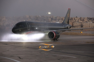 وصول أول طائرة إيرباص A320neo للملكية الأردنية إلى مطار عمّان المدني