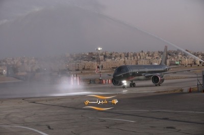 وصول أول طائرة إيرباص A320neo للملكية الأردنية إلى مطار عمّان المدني