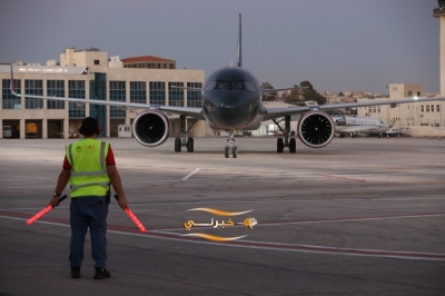 وصول أول طائرة إيرباص A320neo للملكية الأردنية إلى مطار عمّان المدني