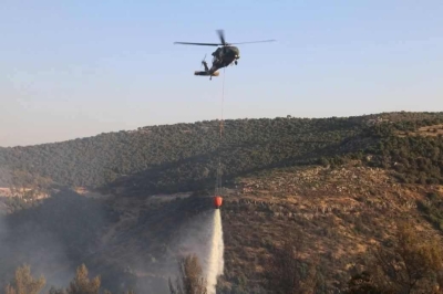 الأردن.. السيطرة على حريق واسع في جرش دون إصابات  - صور