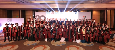 جامعة الشرق الأوسط تحتفل بتخريج طلبتها المصريين في القاهرة