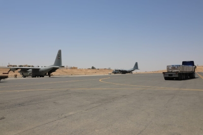 الجيشان الأردني و الإماراتي ينفذان إنزالين جويين على قطاع غزة