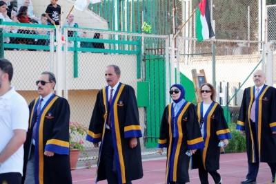 الجازي يرعى حفل تخريج الفوج الخامس والعشرين من طلبة جامعة عمان العربية