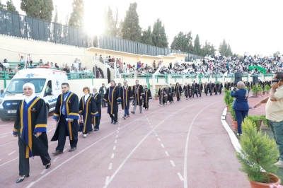 الجازي يرعى حفل تخريج الفوج الخامس والعشرين من طلبة جامعة عمان العربية