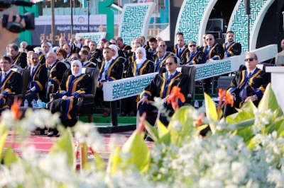 الجازي يرعى حفل تخريج الفوج الخامس والعشرين من طلبة جامعة عمان العربية