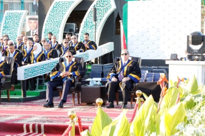الجازي يرعى حفل تخريج الفوج الخامس والعشرين من طلبة جامعة عمان العربية
