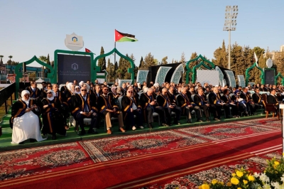 الجازي يرعى حفل تخريج الفوج الخامس والعشرين من طلبة جامعة عمان العربية