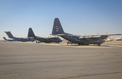 جسور جوية أردنية مستمرة لإغاثة غزة بمشاركة دولية واسعة - صور