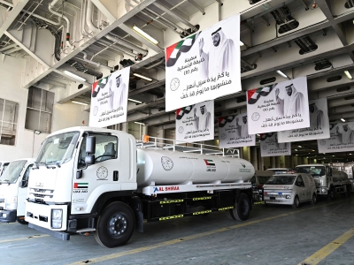 سفينة خليفة الإنسانية تصل العريش تمهيداً لنقل المساعدات الإماراتية إلى غزة