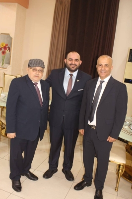 إشهار عقد قران الدكتور يمان عبنده وسارة أبو قياص - صور