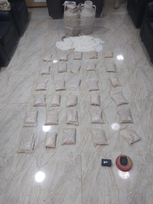 إحباط تهريب مخدرات إلى الأردن عبر بالونات بدائية - صور