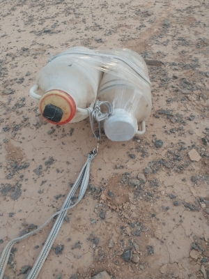 إحباط تهريب مخدرات إلى الأردن عبر بالونات بدائية - صور