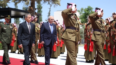 الأردن.. حسان يستقبل رئيس مجلس الوزراء اللبناني - صور