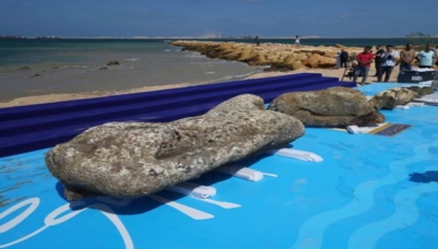 مدينة أثرية غارقة تظهر في الإسكندرية