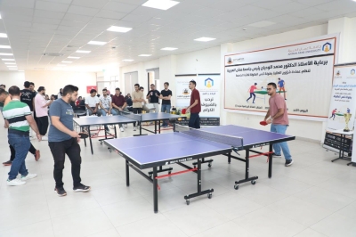 الطالب الخضور بطلاً لبطولة تنس الطاولة لطلبة جامعة عمان العربية