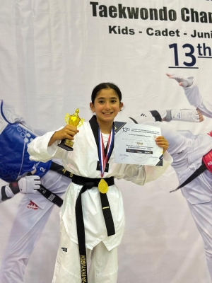 جنى ونور الشخانبة تبدعان في منافسات بطولة كأس النخبة الدولية المفتوحة الثالثة عشر للتايكوندو