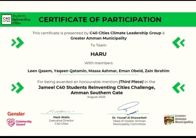 هندسة العمارة في جامعة البترا تحصد ثلاث جوائز في المسابقة الدولية 