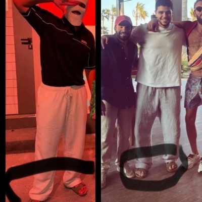 حذاء يفضح هوية المطرب تووليت .. شاهد أحدث صورة بدون قناع