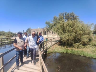 وزير السياحة يزور المواقع الأثرية في محافظة الزرقاء