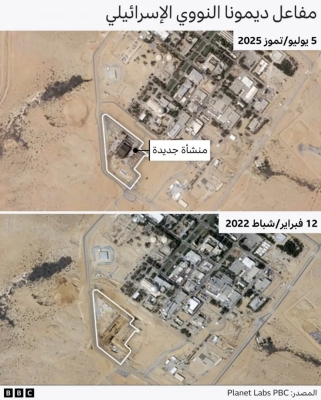 صور أقمار اصطناعية تُظهر أعمال بناء جديدة في مفاعل ديمونا النووي الإسرائيلي