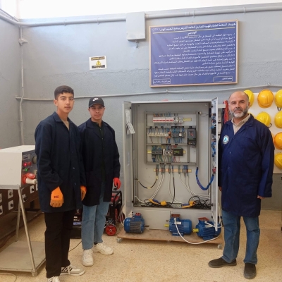 الطفيلة الثانوية المهنية الأولى بمسابقة تصنيع الأجهزة التدريبية التعليمية في الأردن