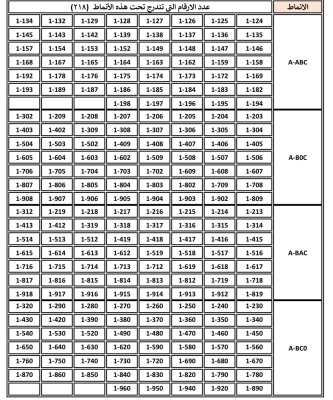 الأردن.. طرح 218 رقما ثلاثياً من ترميز واحد للبيع - تفاصيل