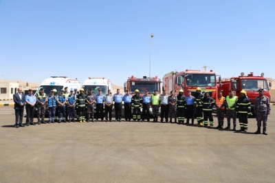 مدير الأمن العام يفتتح مركز أمن الكرك الغربي ومحطة دفاع مدني دبة حانوت